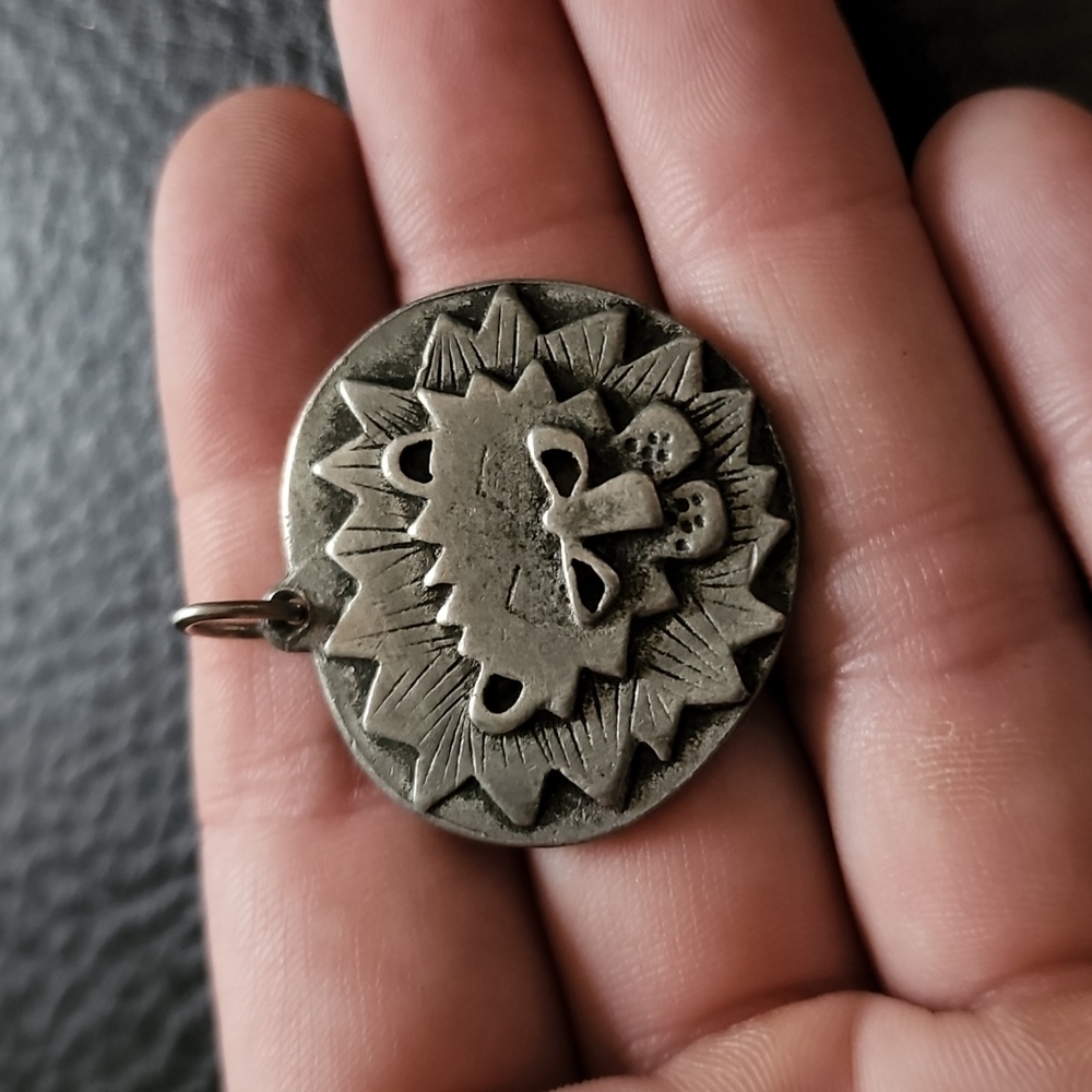 VTG pewter Metzke pendant